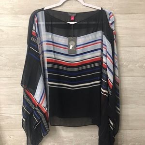 Vince Camuto sheer blouse Size Small NWT